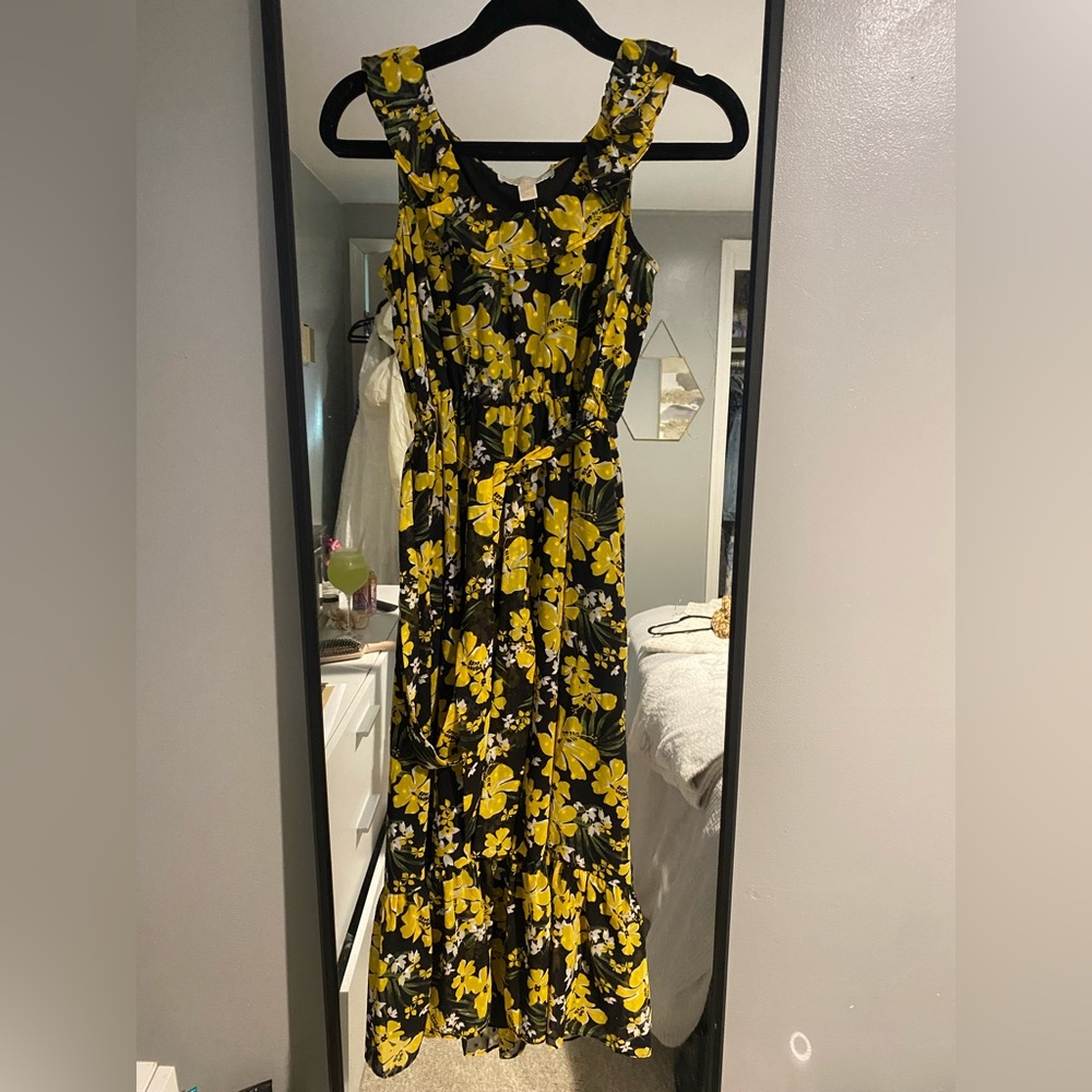 Black and yellow Michael Kors dress